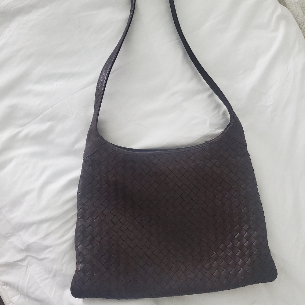Bottega Veneta Dark Brown Woven Bag